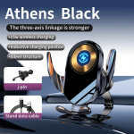 2024 Magic A6 Clip kolmeteljeline &uuml;hendus Creative Line Design auto juhtmevaba laadija mobiiltelefoni kronstein Smart Auto tarvikud must