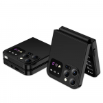 Klassikaline v&auml;rviline &uuml;mberp&ouml;&ouml;ratav mobiiltelefoni automaatne k&otilde;ne salvestamine FM-raadio kiirvalimis Magic Voice GSM kahe SIM-kaardiga lukustamata kokkupandavad mobiiltelefonid must