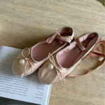 Ballerina Flats Suvised Roosad Balletikingad Naiste Satiin Balleriinad Zapatos Mujer 40 roosa