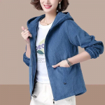 Naiste vaba vabaaja t&otilde;mblukuga mantel, keskealine tuulejakk, PLUS suurus S pruun