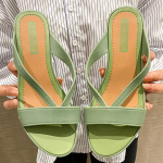 Kiilkontsaga sandaalid ja sussid Vabaajamood Naiste suvine Lihtne v&otilde;rk punane rand &Uuml;hes&otilde;naline Drag V&auml;lisriietus Keskmise kontsaga Libisemisvastane Suurendus 36 must