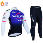QUICK STEP Soe talvine termofliisist rattas&auml;rkide komplektid meeste vaba&otilde;hus&otilde;iduks MTB Ropa Ciclismo rinnap&uuml;kste komplekt, rattariided M