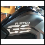 R1200GS Kleebis BMW R1200GS LC R1200 GS R 1200 GS Peegeldav Mootorratta K&uuml;tusepaagi Kleebis Tarvikud Kleebised must