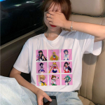 Kawaii Sailor Moon T-s&auml;rk naiste Harajuku Ullzang Fashion Cartoon Cat T-s&auml;rk 90S Esteetiline T-s&auml;rk M valge