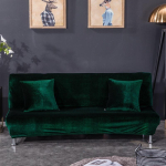Futoni kattekate K&auml;etugedeta kokkupandava diivani kate Sametist veniv elastne pestav diivani diivanm&ouml;&ouml;bli kaitsja Futonile liigutatav diivanvoodi ilma k&auml;etugedeta XL(195-225cm)