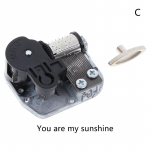 Mehaaniline DIY Windup Music Box Sankyo muusikaline liikumine+klahv