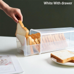 Leiva s&auml;ilituskarp Leiva- ja r&ouml;stsaia hoiukast K&ouml;&ouml;gitarbed Praktiline leivahoidla jaotuskarp, suletud purk Whtie 1