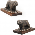 Polish Lowland Sheepdog, PON, Valee Sheepdog - dog statue, figurine for office, trophy for dog show by Art-Dog brand pruun