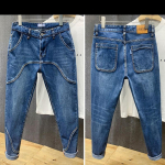 Kevadised ja s&uuml;gisesed suures suuruses Harlan Stretch Jeans Meeste lahtised pestud Plus Fat Plus pikad p&uuml;ksid 41
