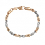 (21 .5 Cm X 6mm )18k Segakuldiga kaetud k&ouml;ie k&auml;ev&otilde;rud meestele, moeehted Xp Aaa + 21.5cm