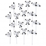 16 tk. Puuviljakahvel, mida on lihtne puhastada, armsad pandakujulised magustoidud Toiduk&otilde;lblikud Bento-korgid lastele Panda