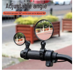 Universaalne lainurk-kumer peegel jalgrattale, maastikurattale, elektrijalgrattale &ndash; v&auml;ike tagurduspeegel koos helkuriga