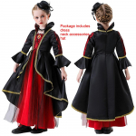 Cosplay t&uuml;drukute uhke kleit vanuses 4-12 aastat Vampiir Cosplay n&otilde;iaprintsessi kost&uuml;&uuml;m Halloweeni laste peokarneval 120