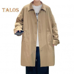 Meeste tuulejope mantel rev, pikkade varrukatega n&ouml;&ouml;bid. 2XL khaki