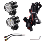 1 paar mootorratta LED-esituled 12V 90W 11000LM LED mootorratta kaugtule esituli Moto kohtvalgusti lisatuli p&auml;evas&otilde;idutuli 8.4*6.1*10.2cm must