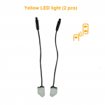 Auto pimeala seires&uuml;steem BSD-objektiivi valgusalarm Radari ohutusjuhtimine Ultraheli andur, kauguse andur, s&otilde;iduraja vahetamise abivahend 2pcs/set kollane