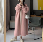 Keskmise pikkusega naiste kampsun jakk Retro Lazy Style Lahti s&uuml;gis-talvine uus kootud kardigan one size kohv