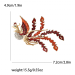 Loominguline isiksus sulamist emailiga Phoenix pross sada lindu Chaofengi naiste &uuml;likond sall korsa kaunistusega pin