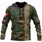 Prantsusmaa armee kamuflaaž meeste naiste kapuutsid Commando ARMY-VETERAN 3D Special Forces pikkade varrukatega taktikalised s&auml;rgid Meeste riided L