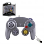 TTXTECH Manette Pad Joystick filaire Pour Console de Jeux Nintendo GameCube & Wii - Argent&eacute;