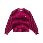 Puma Downtown Eco Series Striped Long Sleeve Pullover Sports Dress Short Sleeve naiste dressipluus lilla-punane 537632-45 S