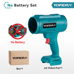 YOFIDRA elektriline ventilaator turbojoa ventilaator v&auml;givaldne &otilde;hup&uuml;stol k&auml;eshoitav lumeautokuivati ​​lehtede tolmupuhumist&ouml;&ouml;riist Makita 18 V aku jaoks Without Battery