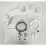 Tualettpoti istme bidee isepuhastuva kahe otsikuga kuuma ja k&uuml;lma vee pihustiga bidee tualett-k&auml;epideme tagaosa v&otilde;i naiste puhastamiseks