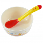 Ohutustemperatuuri andur, beebi silikoonlusikas, lastele m&otilde;eldud s&ouml;&ouml;gilusikas