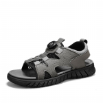 MoodUued suvised ehtsast nahast sandaalid meestele vabaajajalatsid Kvaliteetsed libisemiskindlad rannasandaalid Mugavad Mocassin k&otilde;ndimisel 38 must