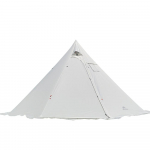 4-6 inimest Tipi kuum telk koos pliidijagaga Camping Pyramid Teepee Telk matkamiseks Seljakotiga Matkamiseks valge