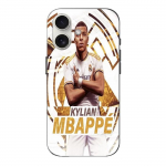 Coque - Kylian Mbappe - Iphone 16 Plus - Noir - Souple - Motif Real Madrid