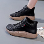 Mood Uued Vabaaja V&auml;lisjalatsid Naiste S&uuml;gis Talv Soojad Karusnahast Pl&uuml;&uuml;sist Naiste Paeltega Moodsad Platvormjalatsid Zapatillas Mujer 35 must