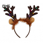 J&otilde;ulud p&otilde;hjap&otilde;drasarved peapael Naiste kollakaspruunid sarved juuksed r&otilde;ngas peokost&uuml;&uuml;m k&otilde;rvad pl&uuml;&uuml;sist materjalist painduvad istuvad peakatted kohv