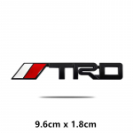 3D Mateli autokleebiste embleem TRD Sportsile Corolla Yaris Rav4 Avensis Auris Camry kere tagumise pagasiruumi saba kleebise stiil 9.6 x 1.8cm must