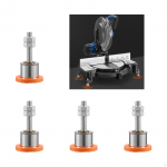 Cutting Machine Foot Pads Anti Slip Rubber Feet Floor Protectors Spare Parts Easy to Install Without Folding Arm