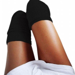 1 paar talvesooja naiste kootud heegeldatud puuvillased pehmed paksud pikad sokid, reie-k&otilde;rgused retuusid must