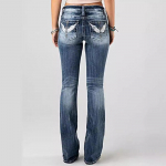 Tikitud Teksap&uuml;ksid Tugeva Pesuga Veekindlad Venivad Denim P&uuml;ksid S tumesinine