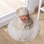 Vasts&uuml;ndinu fotorekvisiidi diivan Beebi taust poseerimisrekvisiidid Mugav mitmeotstarbeline padi valge