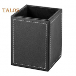 Valge &otilde;mblusega kunstnahast pliiatsihoidja Veekindel, kergesti puhastatav kandiline pliiatsihoidja kohv