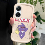 V&auml;rvitud muster Big Wave Edge pehme silikoon materjal Macaron telefoni &uuml;mbris p&otilde;rutuskindel kaitsev kummist &uuml;mbris OPPO Reno Realme jaoks OPPO Reno2 F must