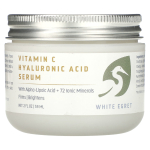 White Egret Personal Care, Vitamin C Hyaluronic Acid Serum, 2 fl oz (59 ml) gray