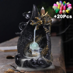 LED Dragon Backflow viirukihoidik Waterfall Viirukip&otilde;leti Suitsu Viiruki Viiruk +20 Backflow Viirukikoonuste Aroomiteraapia Ornament