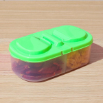 1 tk karbid plastikust k&ouml;&ouml;gikonteiner V&auml;rske toidu s&auml;ilitus kastmekarbi &uuml;mbris kaantega Juhuslikud v&auml;rvid ARI roosa