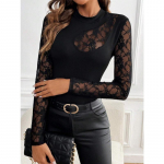 YYFS Naiste moe vabaaja kevads&uuml;gise &uuml;hev&auml;rvilise tr&uuml;kiga pikkade varrukatega O-kaelusega pluusid ja s&auml;rgid S