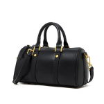 Ehtne Nahk Maillard Vintage K&auml;ekott Naistele Kerge Luksus Luksuslik Boston K&ouml;&ouml;giviljadega Pargitud Veisenahast Crossbody Kott must