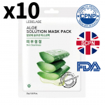 [Lebelage] Aloe Solution Mask Pack (10 Sheets) &ndash; Soothing & Moisturizing Face Masks