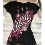 Must Letter Goth Seksikas gooti graafiline T-s&auml;rk Vintage naiste 90ndate riided Y2k Crop Top Streetwear T-s&auml;rgid Subculture Tees Punk M
