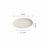 Beež Triibuline Keraamiline Taldrik Loominguline Praetaldrik Magustoidutaldrik Pastataldrik Molekulaark&ouml;&ouml;gi Serveerimistaldrikud Erip&auml;rane Lauan&otilde;u