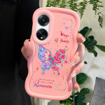 V&auml;rvitud muster Big Wave Edge pehme silikoon materjal Macaron telefoni &uuml;mbris p&otilde;rutuskindel kaitsev kummist &uuml;mbris OPPO Reno Realme jaoks OPPO A59 5G valge