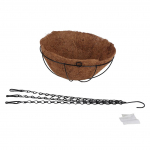 Kookosp&auml;hkli lillepott rippkorv sepistatud lillepott dekoratiivsed sukulentide istutuspotid seinale paigaldatav raud